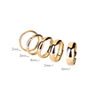 Argolla Mate + Lisa Oro Amarillo 14k