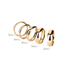Argolla Mate + Lisa Oro Amarillo 14k