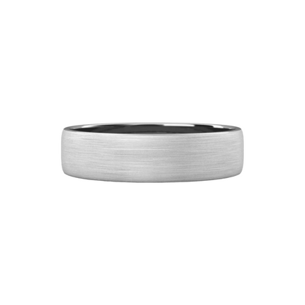 Argolla Mate Oro Blanco 14k