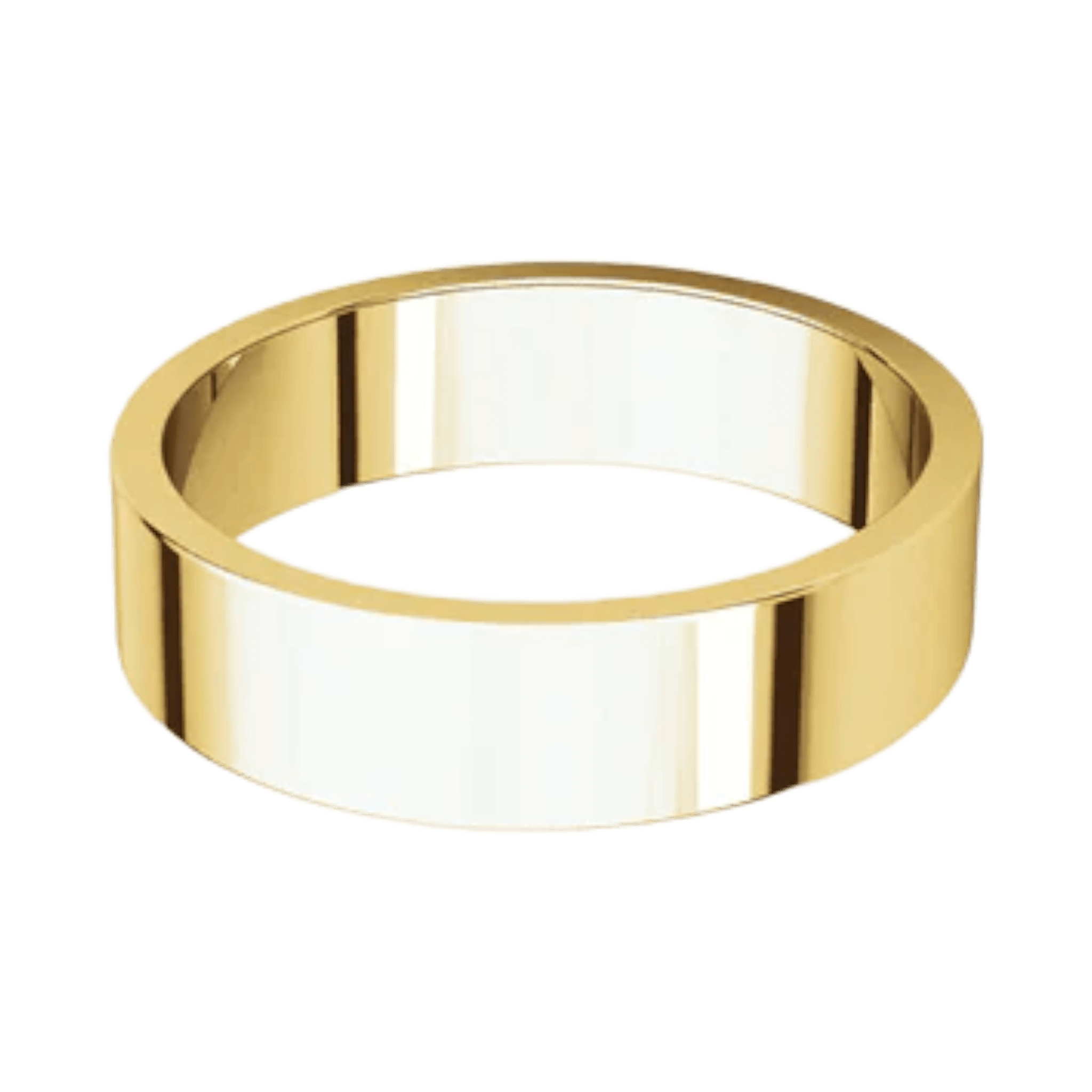 Argolla Clásica Plana Oro Amarillo 14k