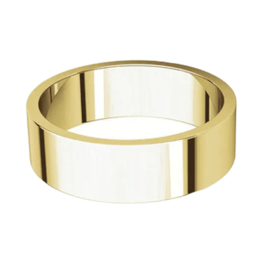 Argolla Clásica Plana Oro Amarillo 14k