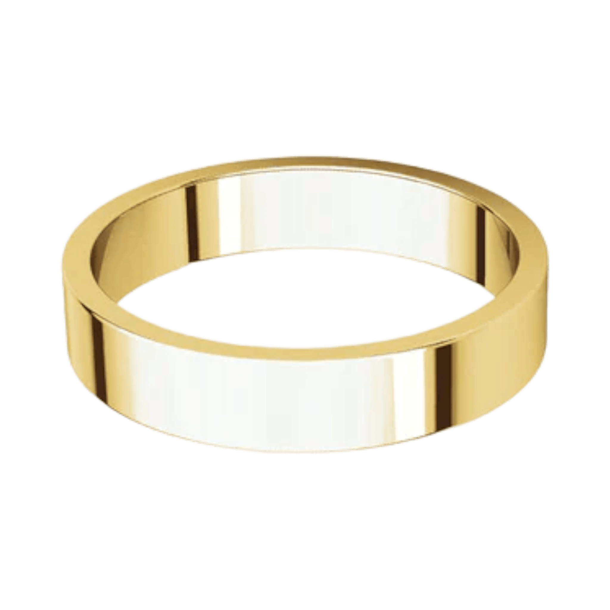 Argolla Clásica Plana Oro Amarillo 14k