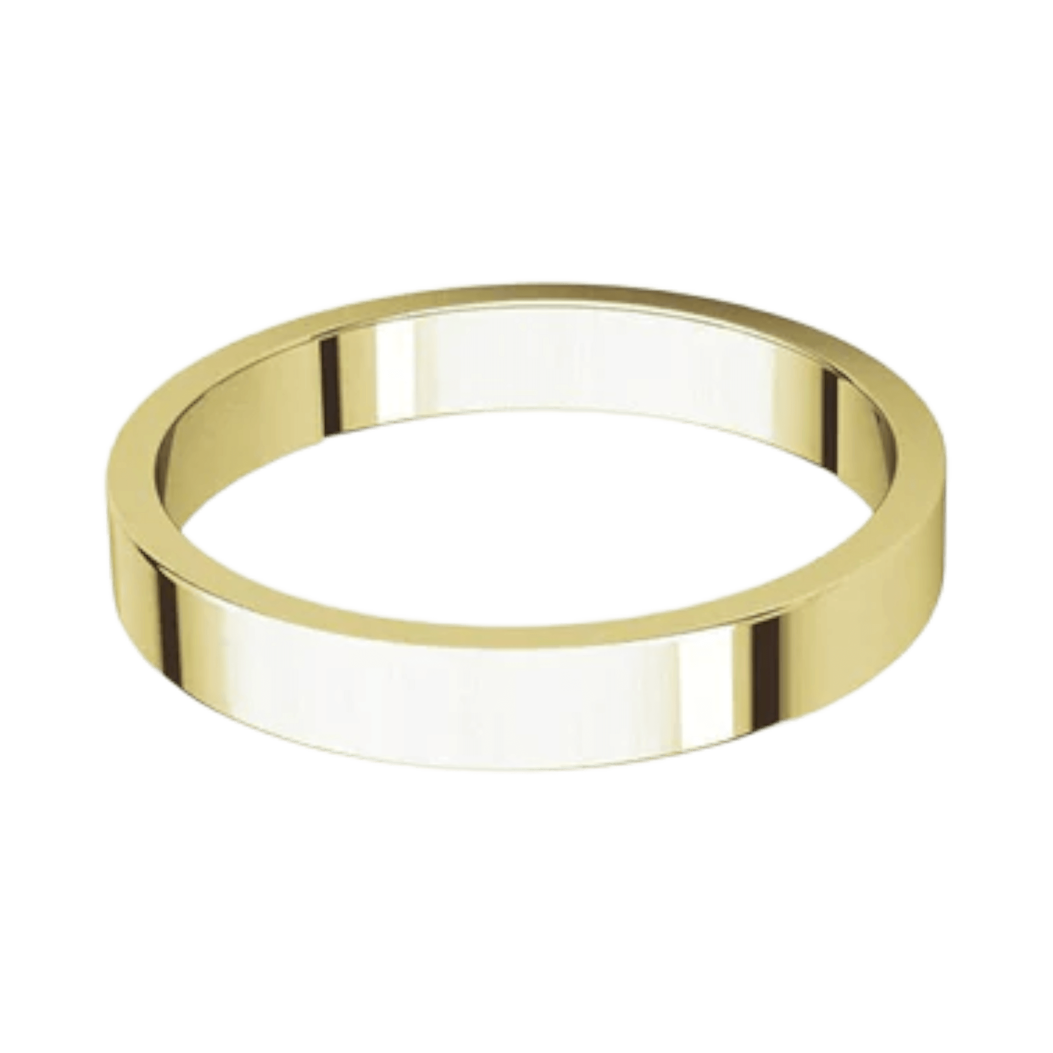 Argolla Clásica Plana Oro Amarillo 14k