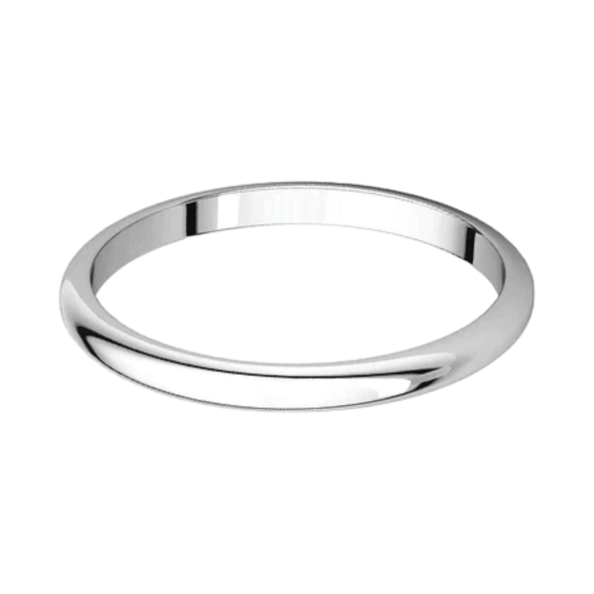 Argolla Clásica Oro Blanco 14k