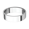 Argolla Clásica Plana Oro Blanco 14k
