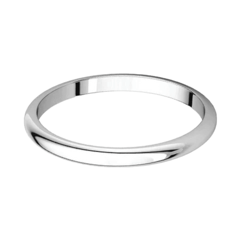 Argolla Clásica Oro Blanco 14k