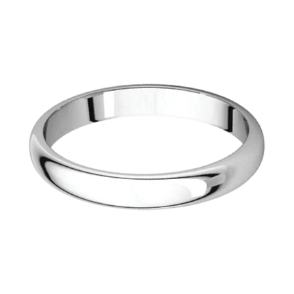 Argolla Clásica Oro Blanco 14k