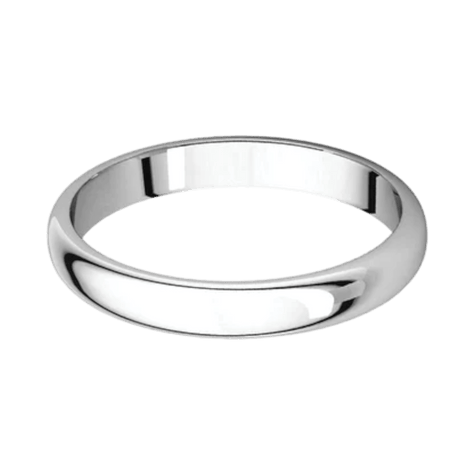 Argolla Clásica Oro Blanco 14k