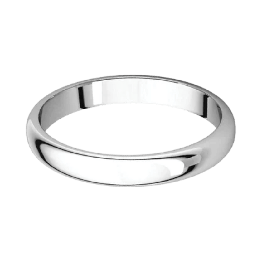 Argolla Clásica Oro Blanco 14k