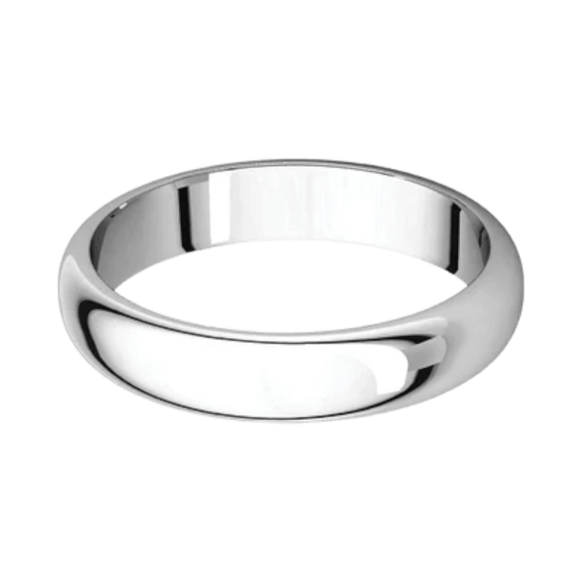 Argolla Clásica Oro Blanco 14k