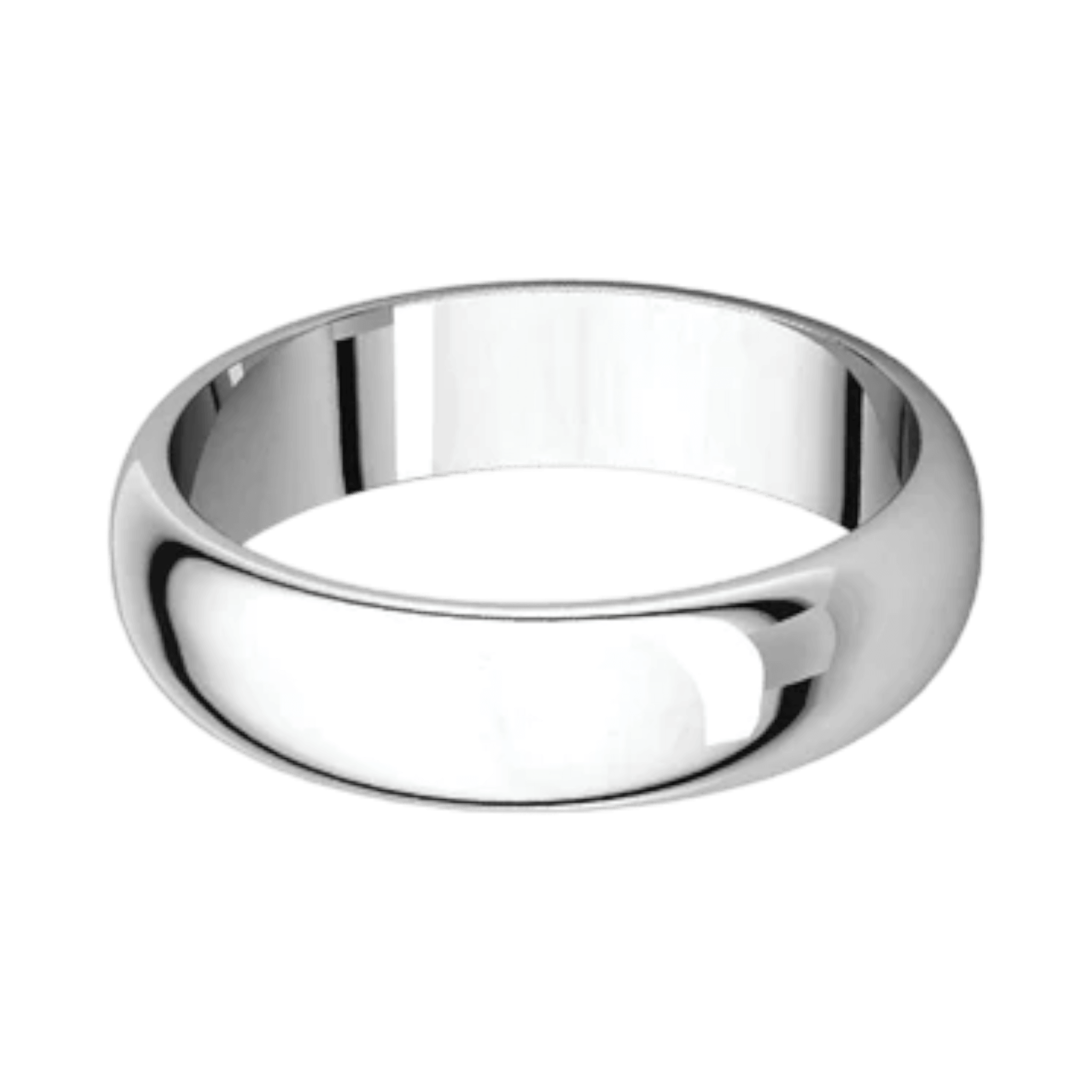 Argolla Clásica Oro Blanco 14k