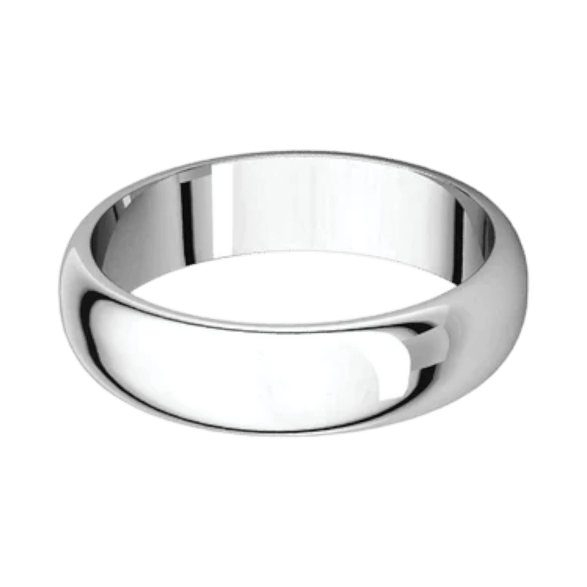 Argolla Clásica Oro Blanco 14k