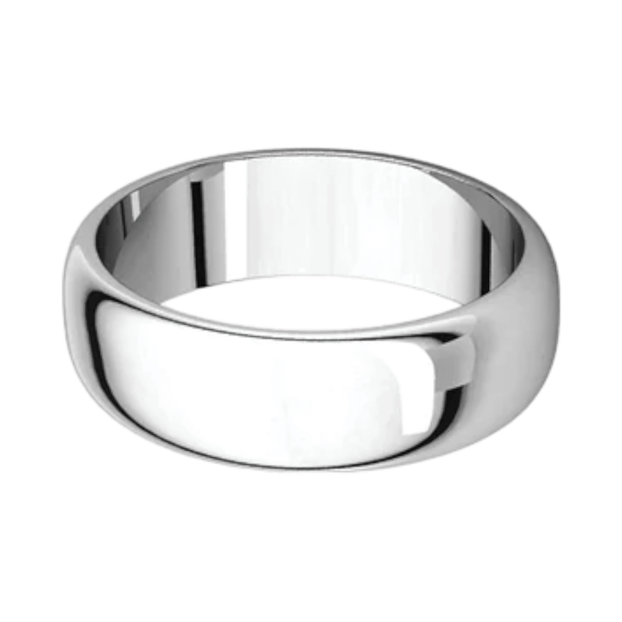 Argolla Clásica Oro Blanco 14k