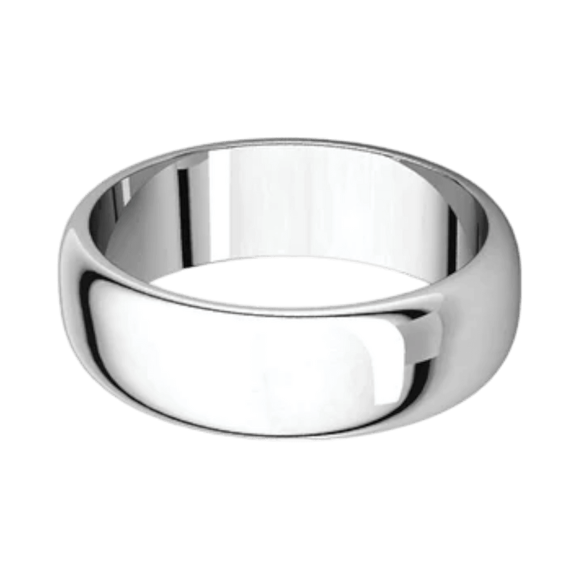 Argolla Clásica Oro Blanco 14k