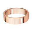 Argolla Clásica Plana Oro Rosado 14k