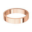 Argolla Clásica Plana Oro Rosado 14k