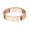Argolla Clásica Plana Oro Rosado 14k