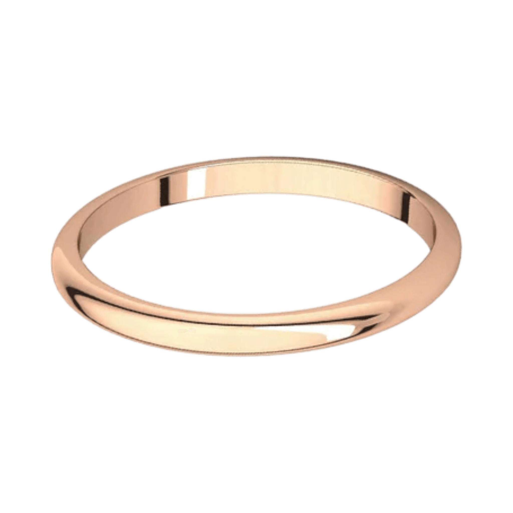 Argolla Clásica Oro Rosado 14k