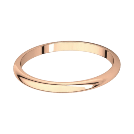 Argolla Clásica Oro Rosado 14k