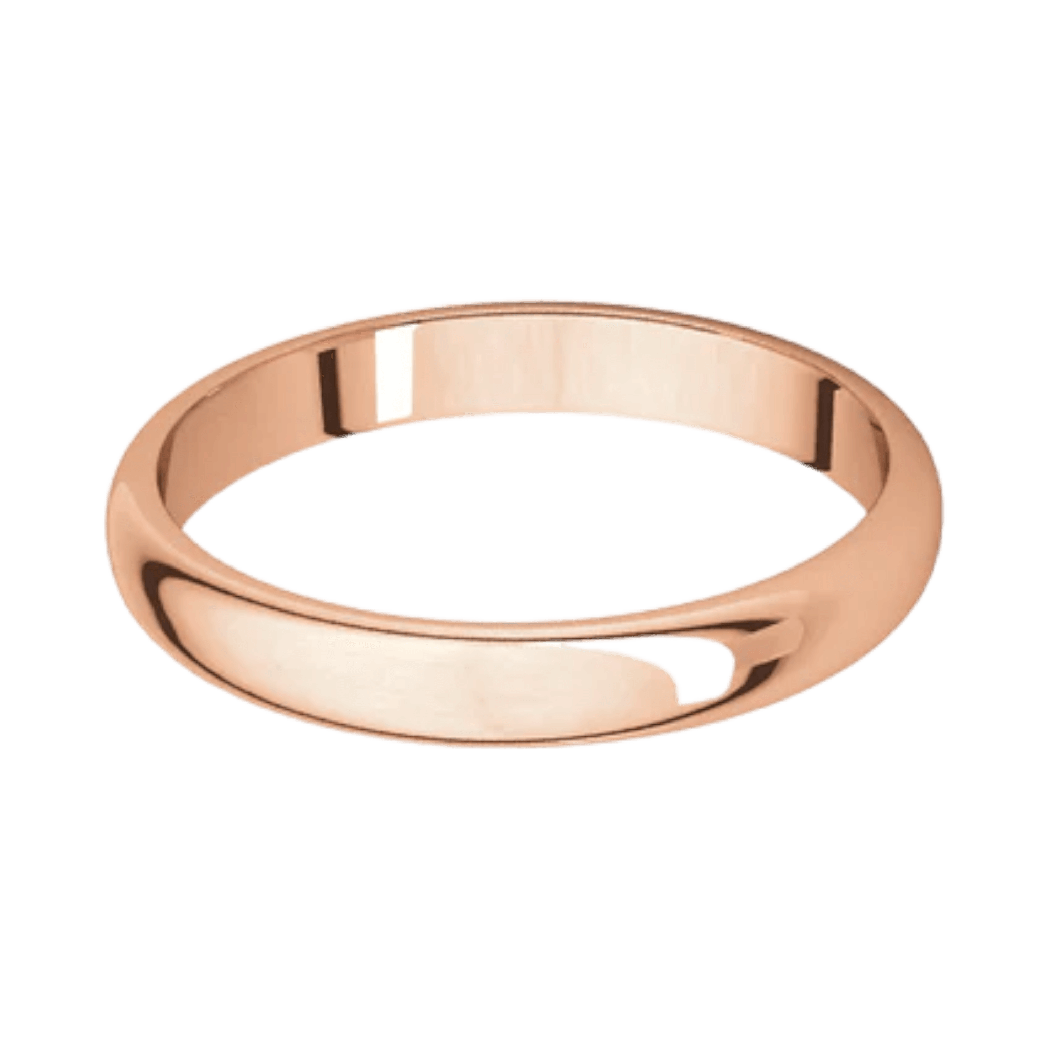 Argolla Clásica Oro Rosado 14k