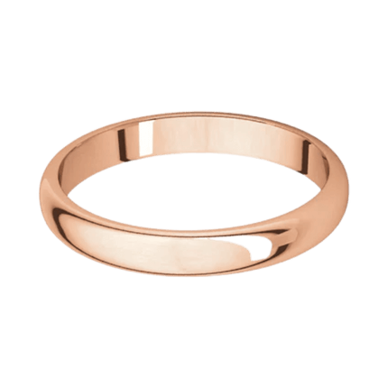 Argolla Clásica Oro Rosado 14k