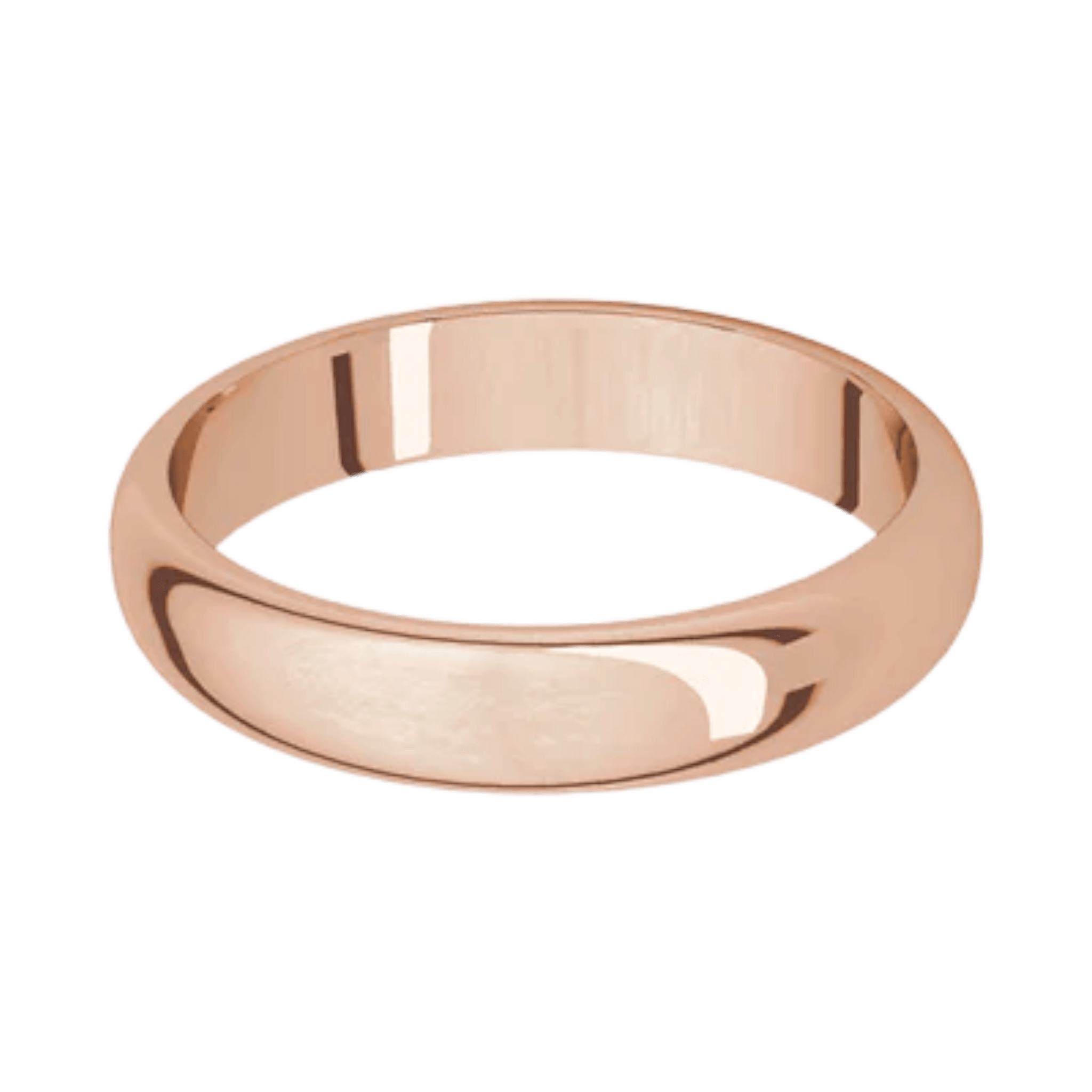 Argolla Clásica Oro Rosado 14k