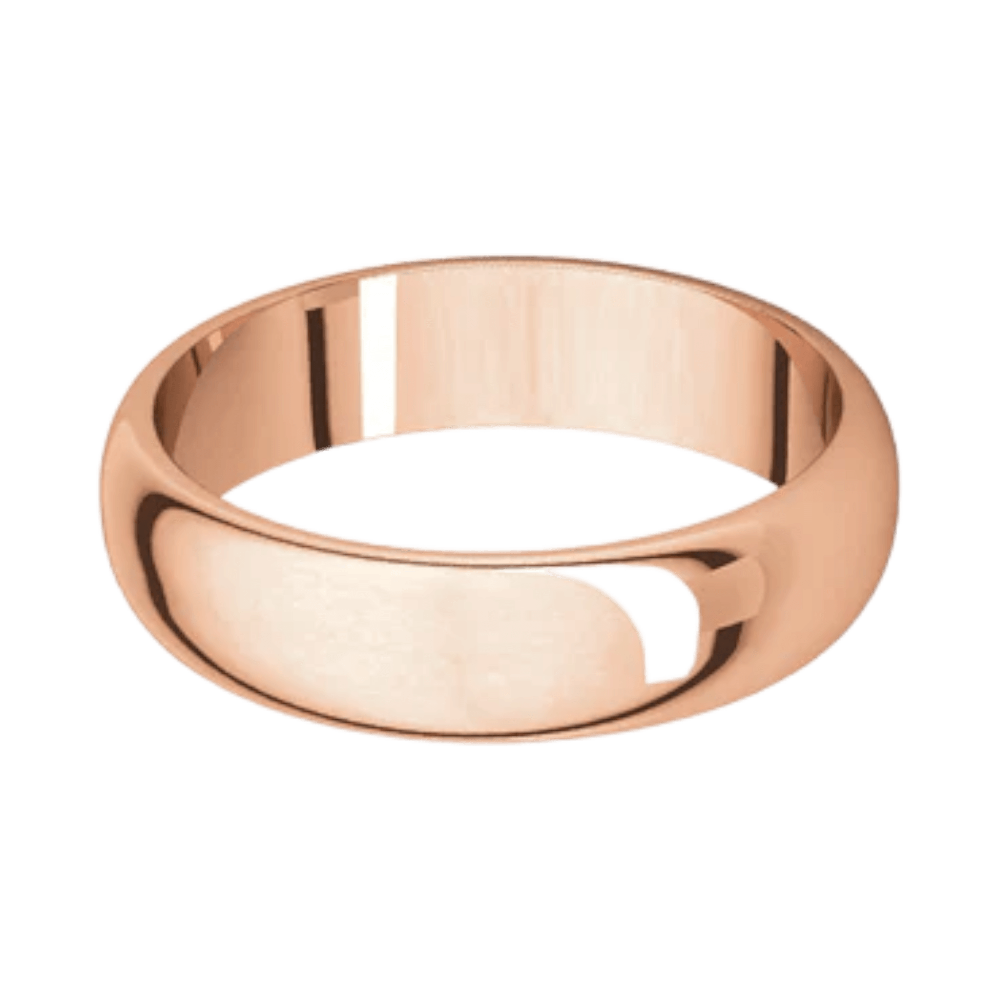 Argolla Clásica Oro Rosado 14k