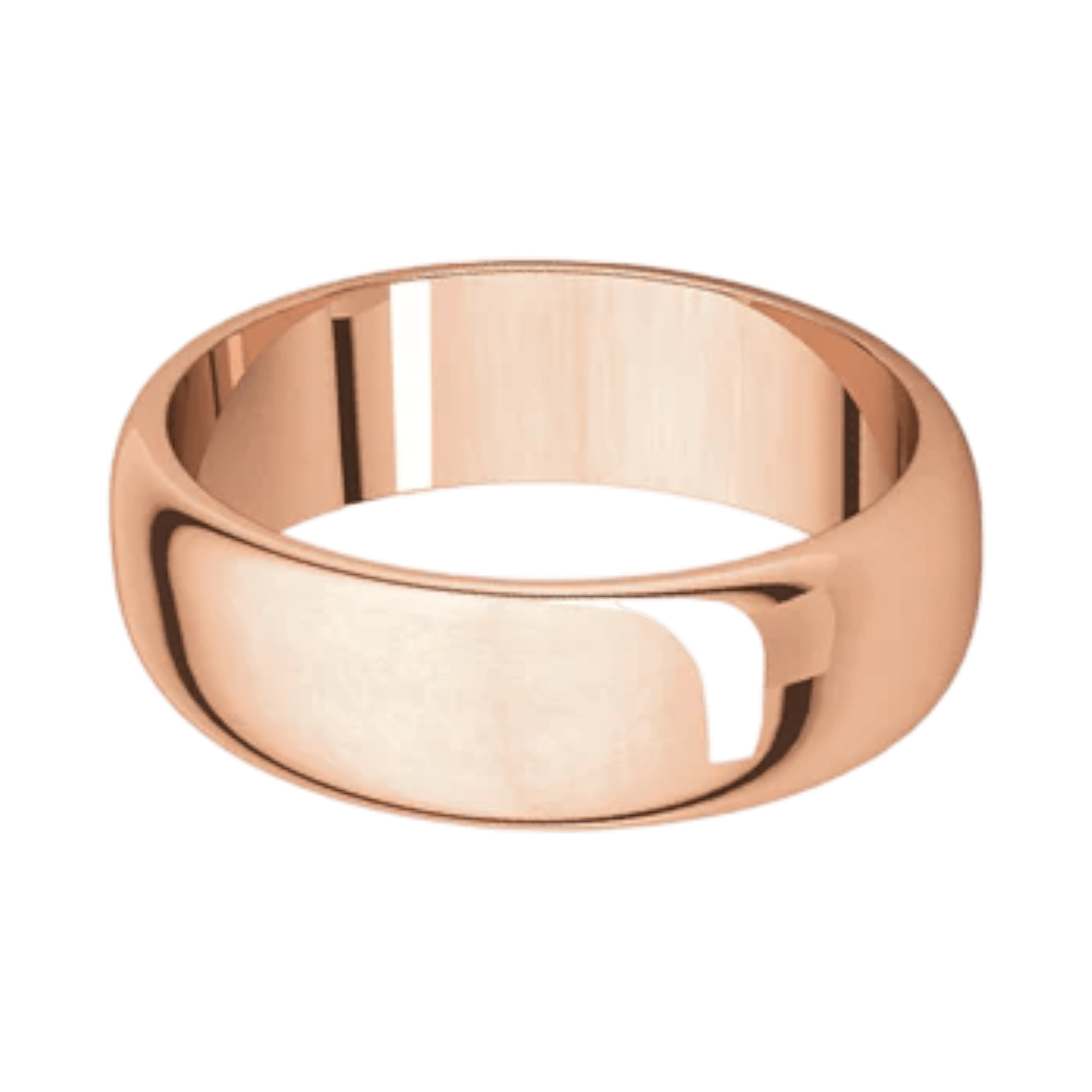 Argolla Clásica Oro Rosado 14k